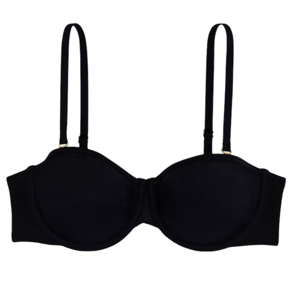 NWT La Senza The Spacer Foam Lightly Lined Strapless Bra Black 32 D - Picture 2 of 14